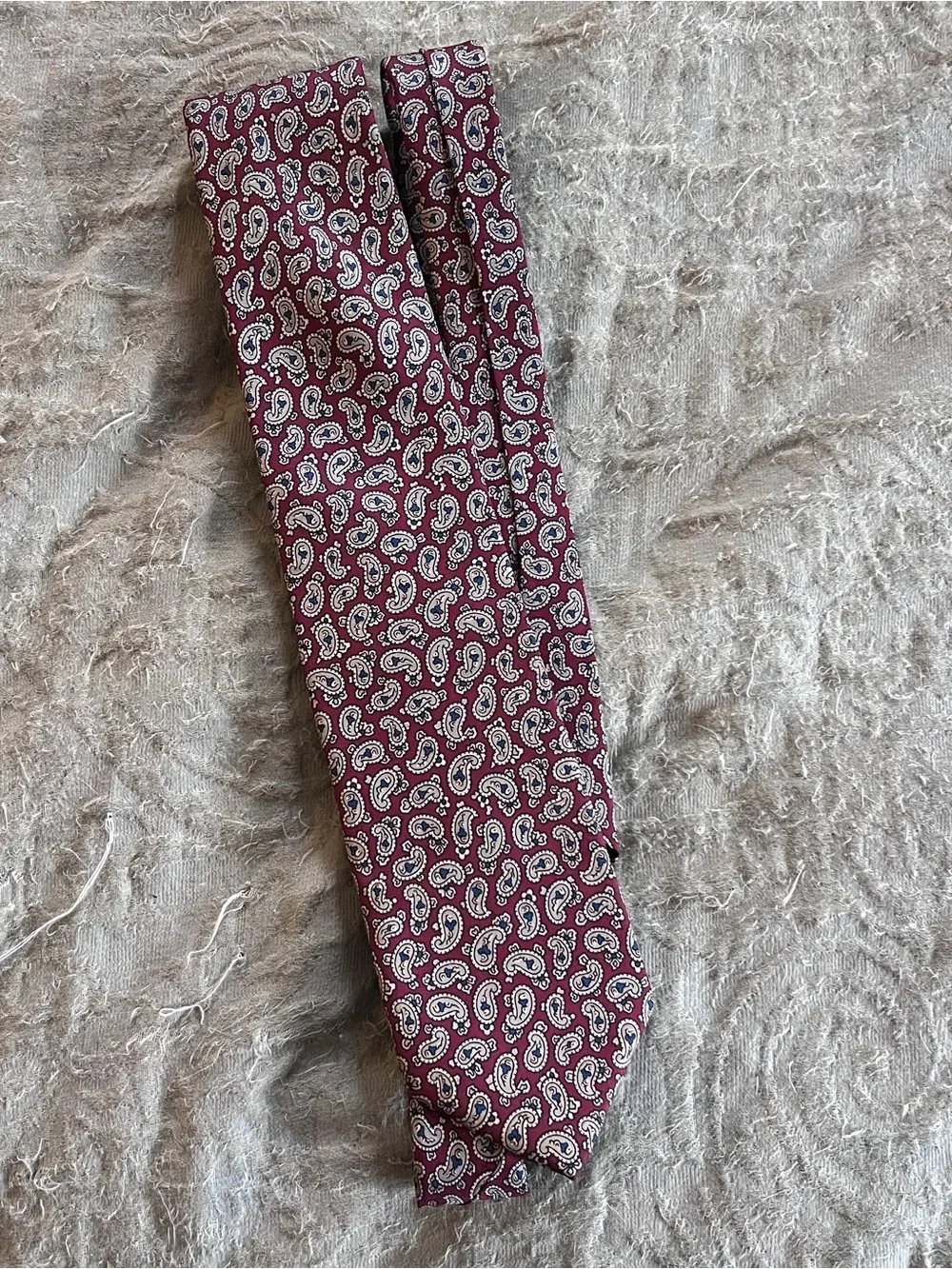 Vintage Londonderry Silk Necktie Paisley Retro Grandpa Core Preppy Office Wear
